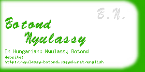 botond nyulassy business card